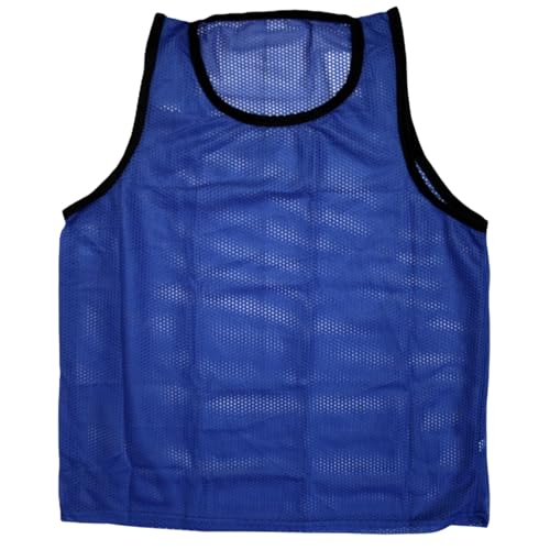 BlueDot Trading Adult & Youth Scrimmage Training Vests for Soccer, Basketball & More – Available in 1, 6, 12, 24 Packs - color: Blue, style: Adult 1 Pack