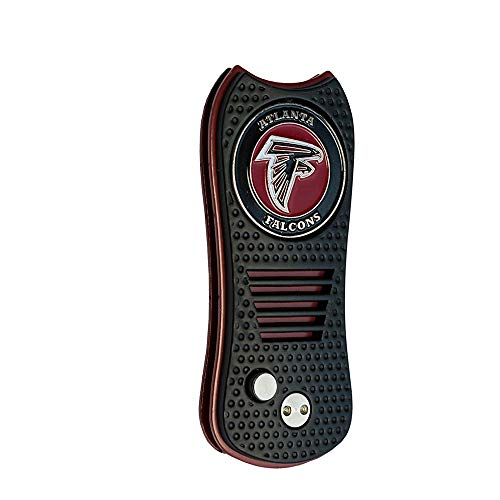 Switchblade Divot Repair Tool with Logo Printed Removable Magnetic Ball Marker-Best Divot Fixer - style: Atlanta Falcons