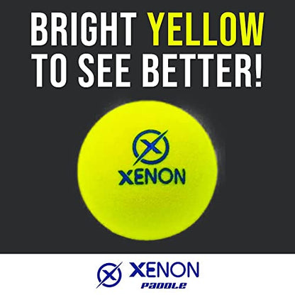 X Platform Tennis Balls by Xenon, Bright Yellow for High Visibility, Superb Durability, APTA Approved, 2 Balls per Sleeve - size: 1 Sleeve - 2 Balls, style: Regular