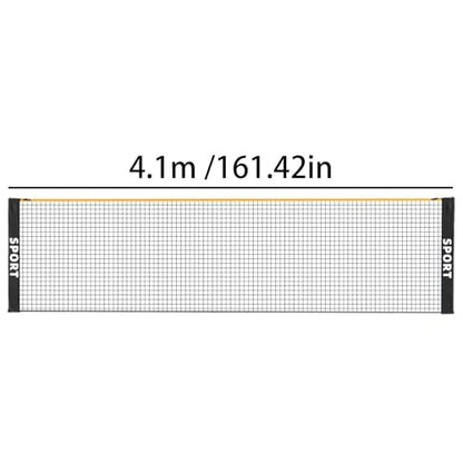 Badminton Net Portable,Foldable Height Adjustable Weatherproof - Tennis Net Outdoor Games | for Kids Adults Sports Training Practice Beach Court Driveway Park Playground Outdoor - size: 4.1m