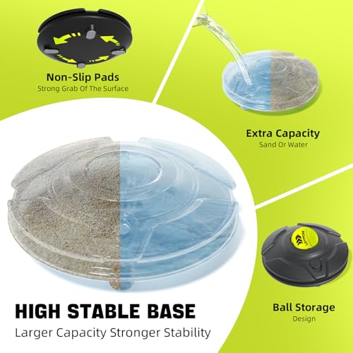 Tennis Trainer Set Tennis Practice Rebounder with String Solo Tennis Trainer Practice Equipment Several Replacement Rebound Balls Portable Tennis Practice Equipment for Adults Kids
