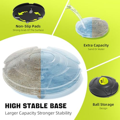 Tennis Trainer Set Tennis Practice Rebounder with String Solo Tennis Trainer Practice Equipment Several Replacement Rebound Balls Portable Tennis Practice Equipment for Adults Kids