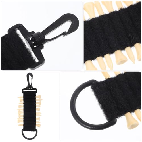 POPETPOP 1 Set of Golf Tee Holder: Hanging Tee Holder for Golf Bag, Portabletee Organizer for Women Men Golfers Bag Pouch Leather Belt Backpack Accessories