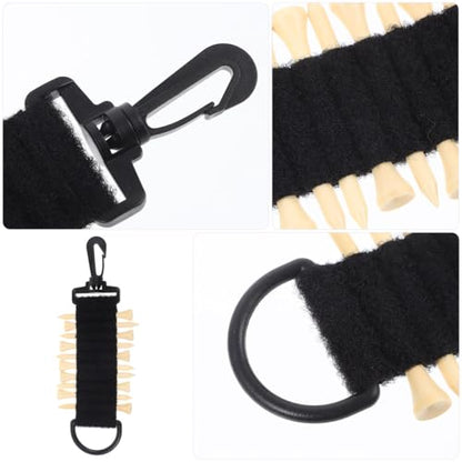 POPETPOP 1 Set of Golf Tee Holder: Hanging Tee Holder for Golf Bag, Portabletee Organizer for Women Men Golfers Bag Pouch Leather Belt Backpack Accessories