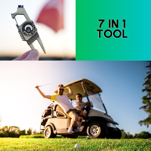 Ball Marker and Magnetic Divot Tool Gift Sets | Antique Silver or Brass Finish | 2 Markers | 1 Multi-Functional Golf Divot Repair | Bottle Opener | Groove Brush Cleaner | Premium Gift Box - color: Brass Set