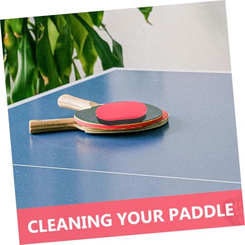 Kisangel 2pcs Pong Paddle Eraser Carbon Racket Cleaner Table Tennis Cleaning Sponge Dry Cleaning Technology