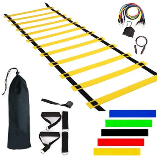 Speed Training Practice Poles - Adjustable Soccer Practice Poles, Professional Speed Trainings Gear | Foldable Sports Agility Set, Multi Sport Training Poles for Athletes, Kids, Adults - color: Set 4