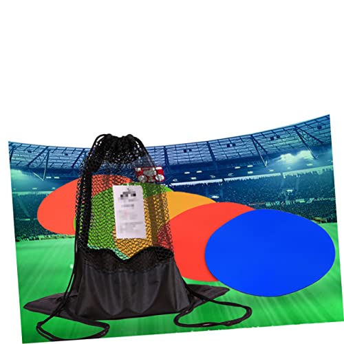 YARNOW 6pcs Soccer Training Markers Markers for Football Basketball and Agility Drills TPE Material Design Storage Bag Green Yellow Orange