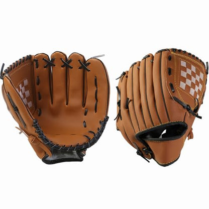 Baseball Glove Softball Gloves Softball Practice Equipment for Adult and Youth, Right Hand Throw