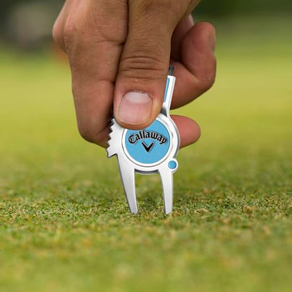 Callaway 4-in-1 Golf Divot Repair Tool - color: Carolina Blue