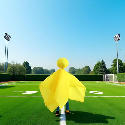 Yellow Penalty Flag Football Flags Sports Tossing Flags Set for Party Football Belts Teams Sports Set, Referee Flags, Yellow Accessories, Pop Flag