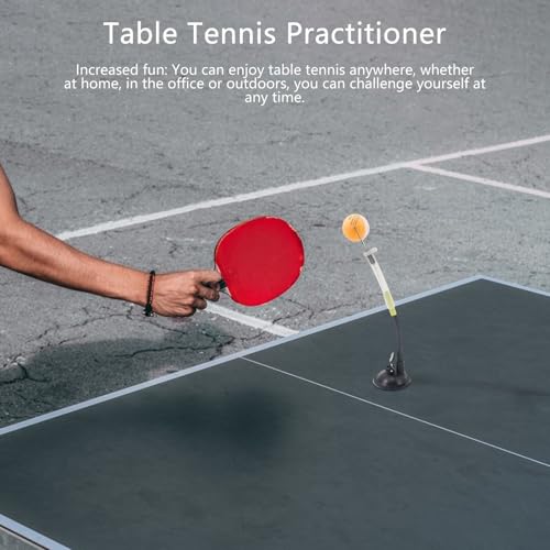 Genérico Table Tennis Robot - Bounce Clip | Pong Trainer for Solo Practice, Skill Improvement, Training & Speed, Home or Club Use, Kids & Adults, Sports
