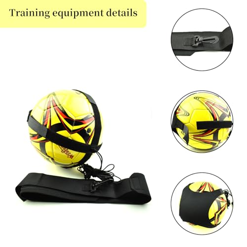Haploon Volleyball Rebounder Belt, Solo Volleyball Trainer Kit with Elastic Cord, Adjustable Waist Belt & Hand Strap for Serve Spike Practice, 3PCS Training Equipment for Adult Indoor Outdoor