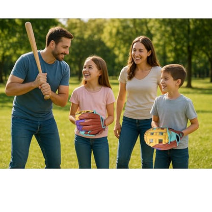Ice Cream Baseball Glove - Safe, Lightweight Youth Baseball Glove - Adjustable Wrist Baseball Gloves Youth 8-12 - H Web Multi-Positions Boys & Girls Softball Glove - Ice Cream Baseball Gloves