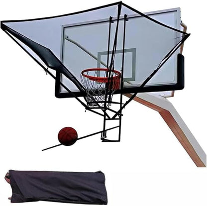 Basketball Shooting Machine Professional Basketball Return Shooting Practice Attachment,180° Rotating for Hoop with Bag