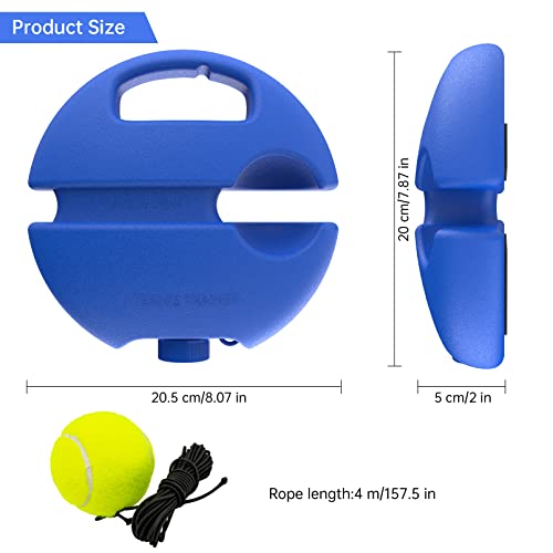 CHEGIF Tennis Trainer Rebound Ball, Solo Training Equipment, Portable Tennis Rebounder Kit, 2 String Balls, Suitable for Beginners Exercise