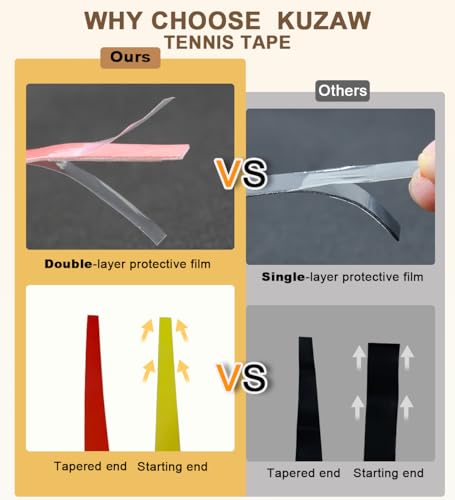 3 Pack Ultra Tacky Overgrip, Tennis Racket Grip Tape - Gradient Color Non-Slip Wrap for Tennis/Pickleball/Badminton/Golf/Baseball Bat, Sweat-Absorbing Cushion Universal Handle Tape