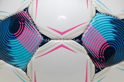 Select Brillant Super Skills Trainer Mini Soccer Ball for Skills Training, Juggling, White/Blue/Pink V25, Size 1
