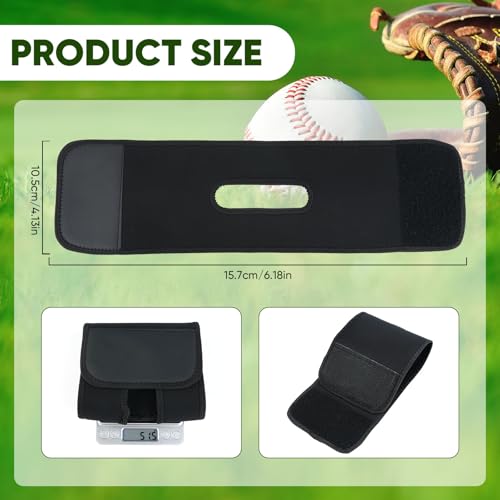 Glove Wrap Compatible with Rawlings, Baseball Glove Wrap Band with Velcro, Adjustable Baseball Glove Wrist Tightener, Elastic Strap for Pocket Shape, Fits Players of All Ages