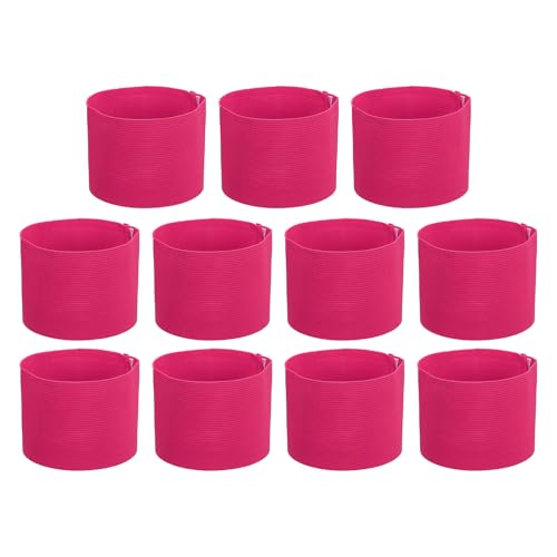 PATIKIL Soccer Captain Armband, Captain Arm Bands for Soccer Elastic Captain Arm Band Sports Captain Armband - color: Rose Red