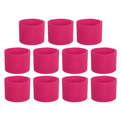 PATIKIL Soccer Captain Armband, Captain Arm Bands for Soccer Elastic Captain Arm Band Sports Captain Armband - color: Rose Red