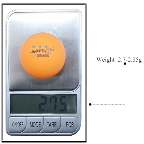 MAPOL 60/22 Count 3-Star 40+ Premium Ping Pong Balls Advanced Practice Table Tennis Ball - color: orange,22-pack