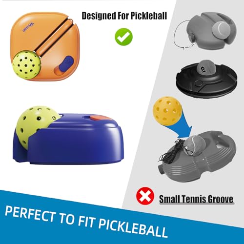 Westant Match Buddy Pickleball Trainer - Pickle Ball Practice Rebounder with 2 Balls, Pickleball Training Aids for Adults, Kids, for Self Practice - color: Orange