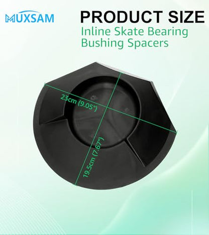 MUXSAM 6 Pieces All-Direction Putter Cups Practice Black Golf Putting Cup Golf Training Cup Golf Practicing Hole Putting Aid Putter Training Aid Fit for Beginner Golf Training Accessory