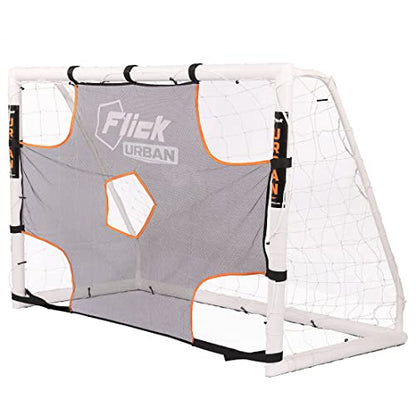 Flick Soccer Urban Target Sheet – 5 Scoring Target Zones – Football Training Net for Penalty Shootouts – Fits All 12 Foot x 6 Foot uPVC Goals – Detachable - size: 12 foot x 6 foot