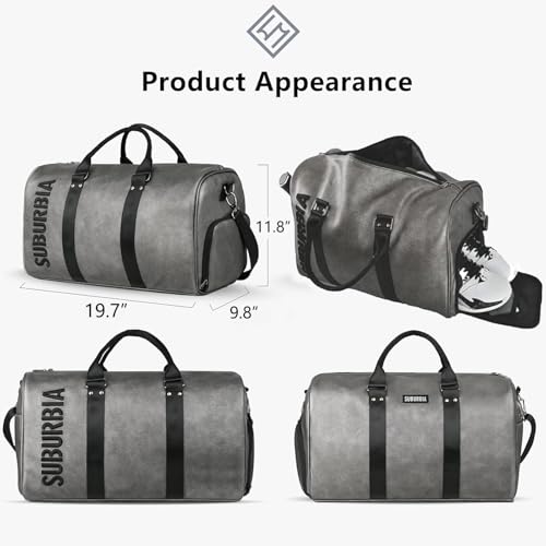 Pickleball Bag for Women Men Large Tennis Backpack for Pickleball, Tennis, Racketball, and Travel Sling Bag with Shoe Compartment and Fence Hook External Ball B-ag and Adjustable Shoulder Strap - color: Grey