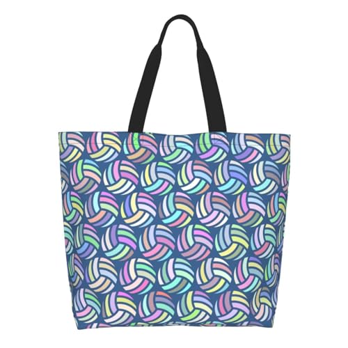 Sport Soccer Large Tote Bag Simple Casual Portable Shoulder Bags Reusable Grocery Handbag For Women Gym Travel
