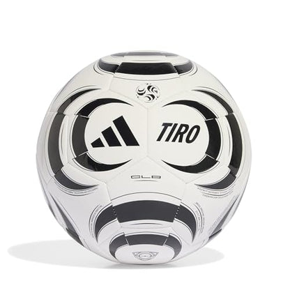 adidas Unisex-Adult Tiro Club Ball, White/Black, 4