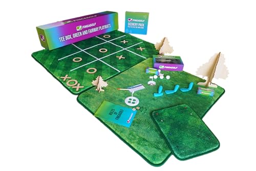 Fingagolf Indoor Golf Game Realistic Golf for Home, Office, or Travel – Unique Gift for Golfers of All Ages - style: All In Set