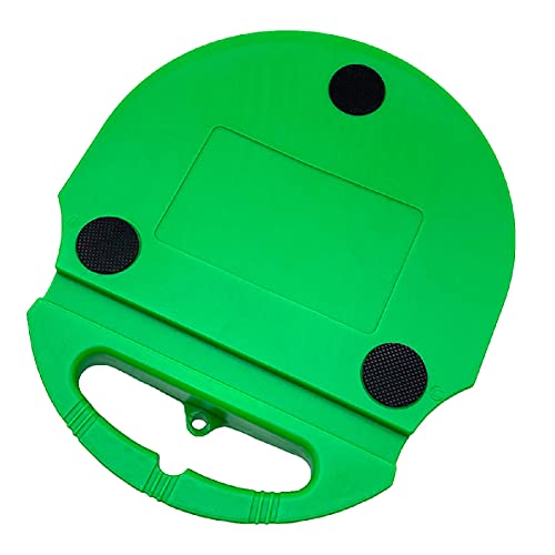 Tennis Trainer Rebound Baseboard Self Training Equipment Rebounder with 2 String Tennis Balls - color: Green