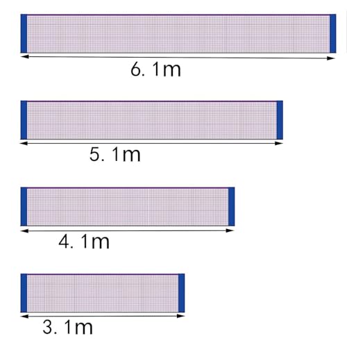 Badminton Net Tennis Volleyball Net Easy Assemble Pickleball Net Replacement Net for Indoor Outdoor Sport Playing