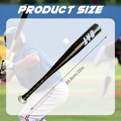 Aluminum Baseball Bat for Kids Adults –20 Inch Metal Baseball Bat with Wrapped Handle Lightweight Replacement Equipment for Training