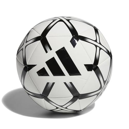 adidas Starlancer Club Soccer Ball - color: White/Black, size: 5