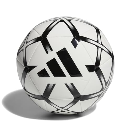 adidas Starlancer Club Soccer Ball - color: White/Black, size: 4