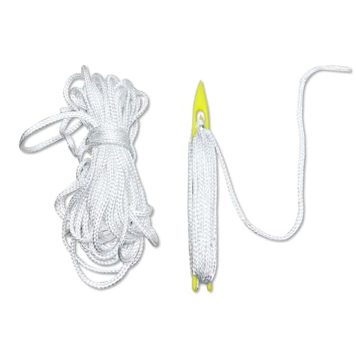 2/3Pcs 49ft 5mm Lacrosse Net Lacing Cord with 1/2/3 Installation Aid,Lacrosse Goal Net Lacing Rope,Hockey Net Lacing Rope for All Types Lacrosse net Replacement Fixing of Backyard,Garden,Playground