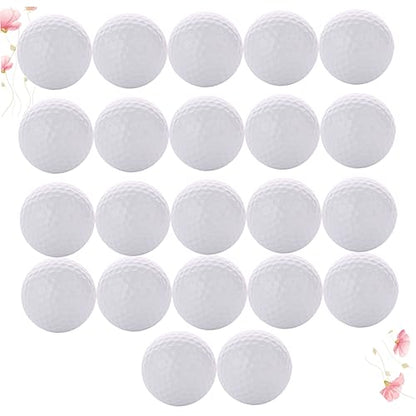Toyvian Indoor Golf Practice Balls 22pcs Hollow Non-Porous Training Balls for Boys and Girls Adults Double Layer for Indoor Play and Skill Development