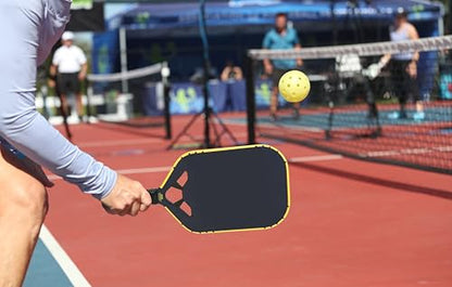 PICKLETECH Pickleball Paddle Protection Tape - Paddle Head Edge Guard - Racket Edge Protection Tape -Fit Perfectly Curved Edge -No Wrinkling - color: Yellow, size: Width 20mm