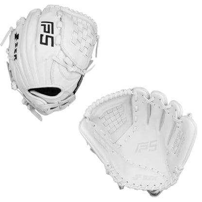 SSK FP5 Fastpitch Softball Glove – Infield - Outfield - Pitcher – 11.5”-11.75”-12”-12.25”-12.5”-12.75”-13”– Right & Left Hand Throw - color: White - Basket Web, size: 11.5" - Right Hand Throw