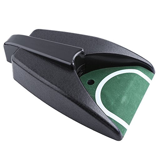 Keenso Golf Putting Mat, Auto Returning Golf Cup, Simulated Green Golf Mat, Indoor Training Practice Aid for Home, Gym, Office