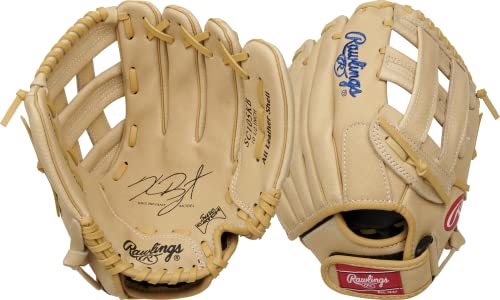Rawlings | Sure Catch Baseball & Softball Glove | T-Ball, Youth & Adult Rec Models | Multiple Sizes & Styles - color: Kris Bryant Model, size: 10.5" | Ages 6-8