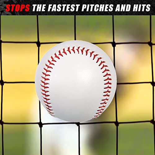 Syhood Baseball Batting Cage Net Heavy Duty Cricket Golf Softball Hitting Practice Net Portable Pitching Cage, Training Sports Barrier Screen for Backyard Outdoor