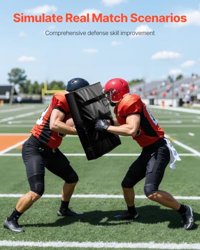 VEVOR PVC Step Over Dummy, High-Density Sponge Blocking Pad Equipment, Heavy Duty Tackle Dummies with Handles, Great for Footwork Drills Sports Training Practice