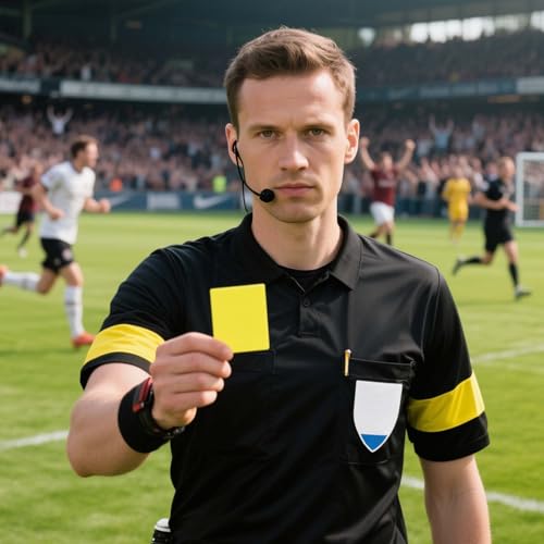 Gosknor Soccer Referee Kit, Warning Football Referee Set Yellow Red Cards,Card Holder, for Coach Sports Accessories
