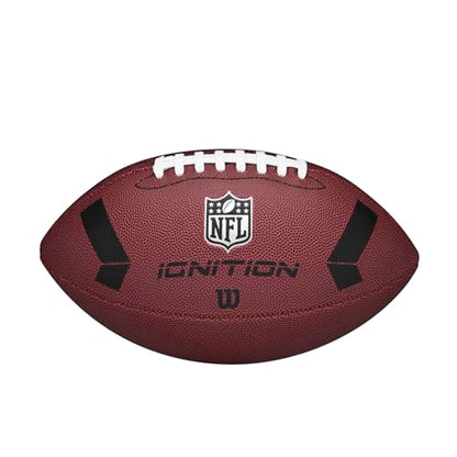 WILSON NFL Ignition Footballs - color: Brown, size: Junior - Ages 9-12, style: NFL Ignition