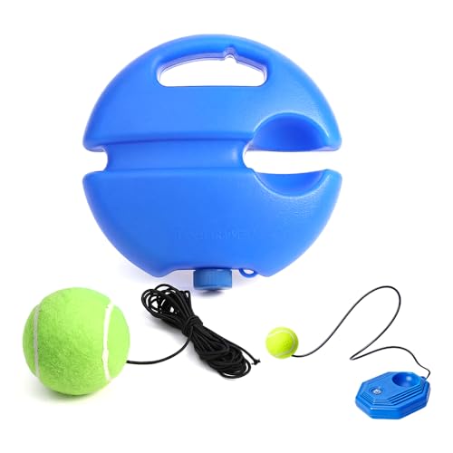 Tennis Ball Training Baseboard, 2026 New Tennis Trainer with Weighted Base, Tennis Solo Practice Kit for Backyard, Portable Tennis Rebounder for Home Use, Tennis Ball Practice Trainer for Adult - color: A