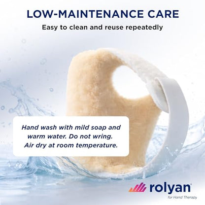 Rolyan – Palm Protector – Left Hand – 3 Pack, Soft Padded Palm Guard for Hand Contractures and Finger Spasticity, Lightweight Hand Protector, Washable - size: Pack of 3, style: Left Hand